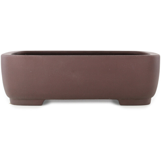 Pot à bonsaï ovale non émaillé de Yamaaki - 380 x 307 x 110 mm