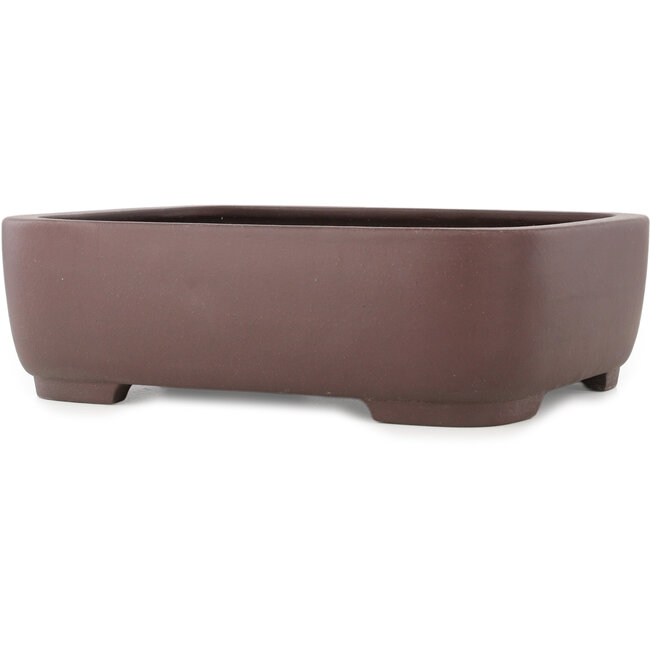 Ovale ongeglazuurde bonsai pot van Yamaaki - 380 x 307 x 110 mm