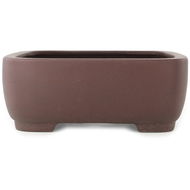 Maceta para bonsái ovalada sin esmaltar de Yamaaki - 380 x 307 x 110 mm