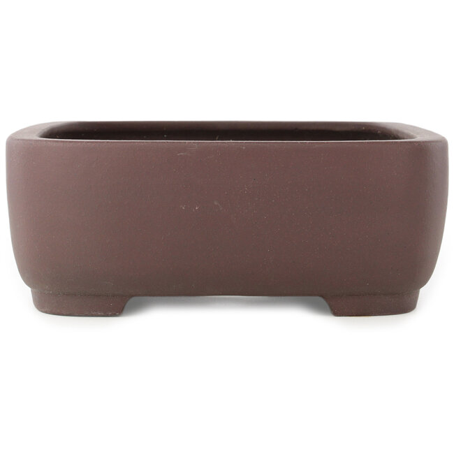 Maceta para bonsái ovalada sin esmaltar de Yamaaki - 380 x 307 x 110 mm