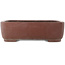 Oval unglazed bonsai pot by Yamaaki - 375 x 300 x 115 mm