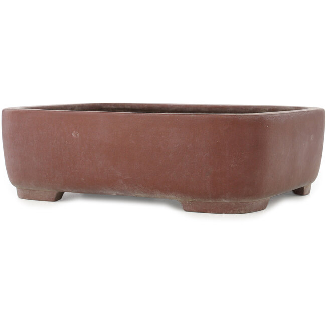 Pot à bonsaï ovale non émaillé de Yamaaki - 375 x 300 x 115 mm