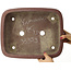Pot à bonsaï ovale non émaillé de Yamaaki - 375 x 300 x 115 mm