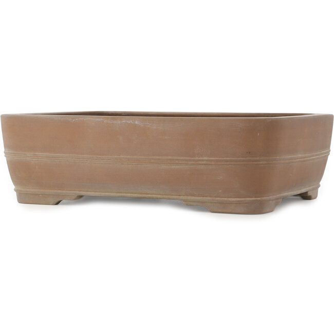 Vaso bonsai ovale non smaltato di Keizan - 437 x 340 x 125 mm