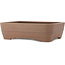 Ovaler unglasierter Bonsai-Topf von Keizan - 437 x 335 x 125 mm