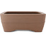 Ovaler unglasierter Bonsai-Topf von Keizan - 437 x 335 x 125 mm