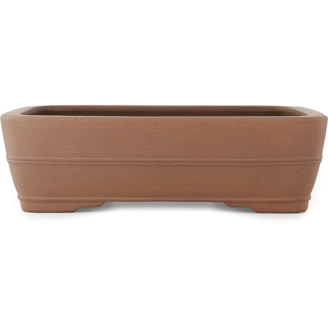 Pot à bonsaï ovale non émaillé de Keizan - 437 x 335 x 125 mm