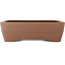 Ovaler unglasierter Bonsai-Topf von Keizan - 437 x 335 x 125 mm