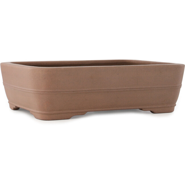 Pot à bonsaï ovale non émaillé de Keizan - 437 x 335 x 125 mm