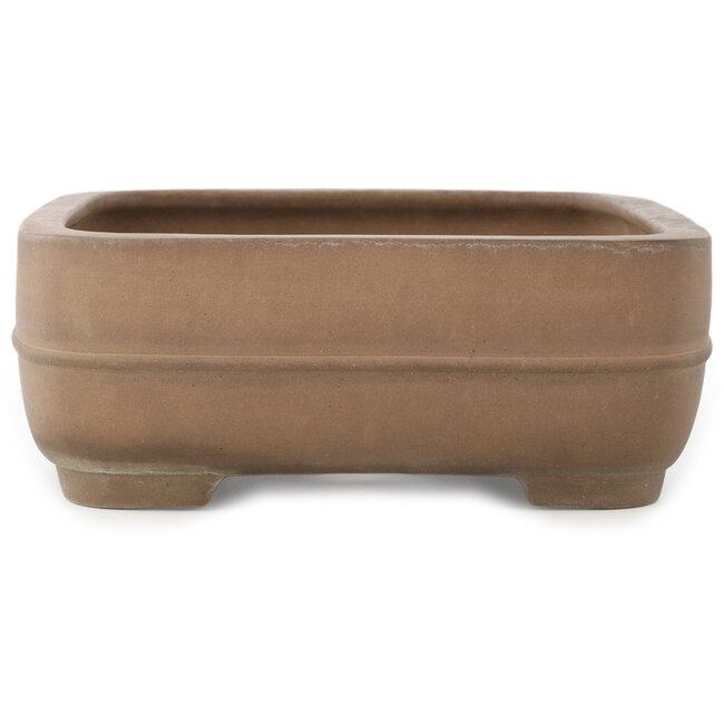 Pot à bonsaï ovale non émaillé de Yamaaki - 375 x 302 x 112 mm