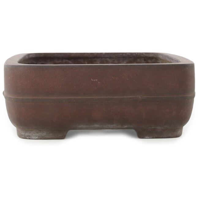 Pot à bonsaï ovale non émaillé de Yamaaki - 405 x 312 x 110 mm