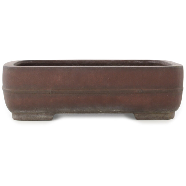 Vaso bonsai ovale non smaltato di Yamaaki - 405 x 312 x 110 mm