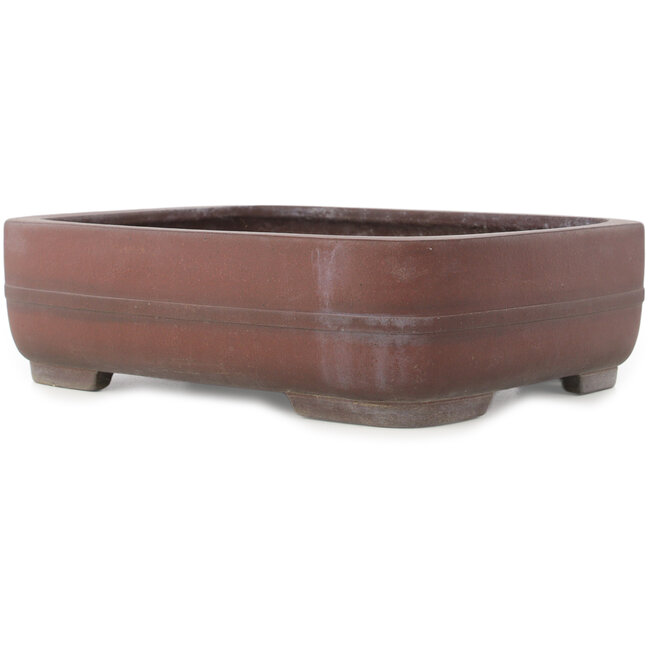 Vaso bonsai ovale non smaltato di Yamaaki - 410 x 322 x 115 mm