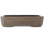 Oval unglazed bonsai pot by Eiraku - 435 x 327 x 100 mm