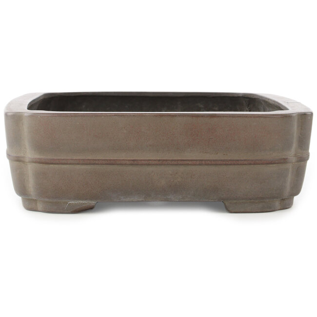 Pot à bonsaï ovale non émaillé par Eiraku - 435 x 327 x 100 mm