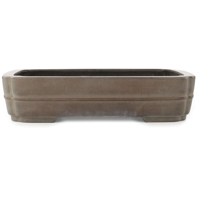 Vaso bonsai ovale non smaltato di Eiraku - 435 x 327 x 100 mm