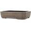 Oval unglazed bonsai pot by Eiraku - 435 x 327 x 100 mm