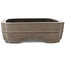 Oval unglazed bonsai pot by Eiraku - 435 x 327 x 100 mm