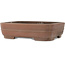 Ovale ongeglazuurde bonsaipot van Keizan - 338 x 272 x 90 mm