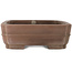 Ovale ongeglazuurde bonsaipot van Keizan - 338 x 272 x 90 mm
