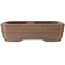 Ovale ongeglazuurde bonsaipot van Keizan - 338 x 272 x 90 mm