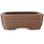 Ovale ongeglazuurde bonsaipot van Keizan - 338 x 272 x 90 mm