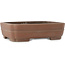 Pot à bonsaï ovale non émaillé de Keizan - 338 x 272 x 90 mm
