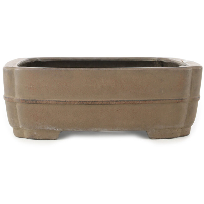 Pot à bonsaï ovale non émaillé par Eiraku - 387 x 300 x 100 mm