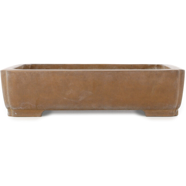 Pot à bonsaï ovale non émaillé de Maruhei - 423 x 320 x 104 mm