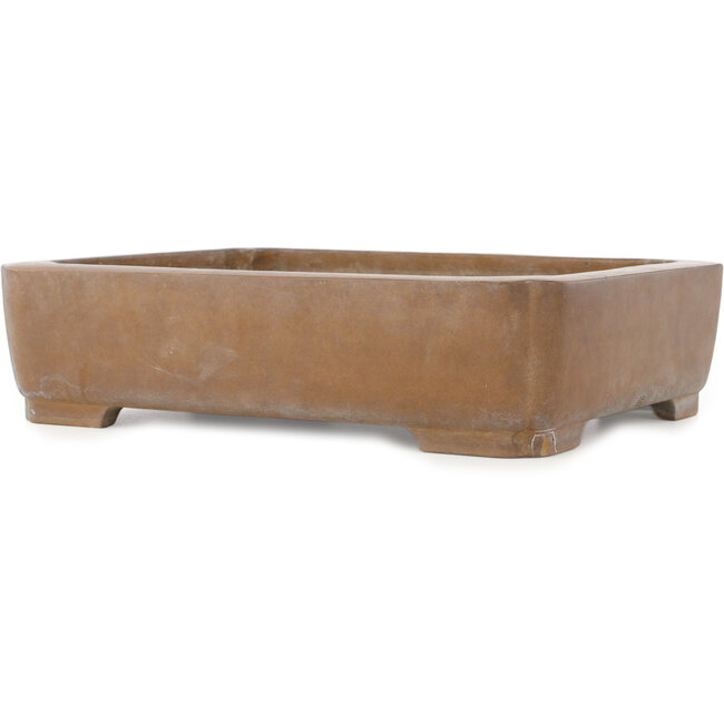 Vaso bonsai ovale non smaltato di Maruhei - 423 x 320 x 104 mm