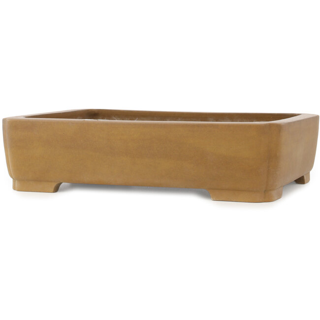 Pot à bonsaï rectangulaire non émaillé de Maruhei - 420 x 320 x 100 mm