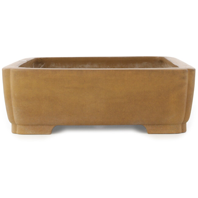 Rectangular unglazed bonsai pot by Maruhei - 420 x 320 x 100 mm