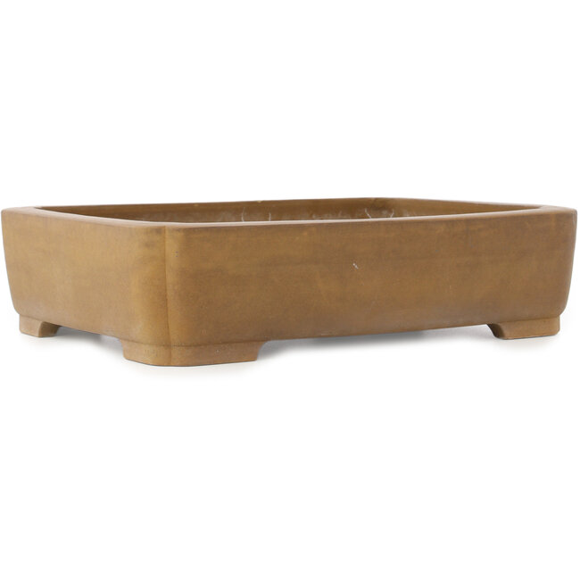Pot à bonsaï rectangulaire non émaillé de Maruhei - 420 x 320 x 100 mm