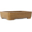 Maceta rectangular sin esmaltar para bonsái de Maruhei - 420 x 320 x 100 mm