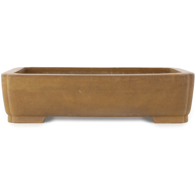 Vaso bonsai rettangolare non smaltato di Maruhei - 420 x 320 x 100 mm