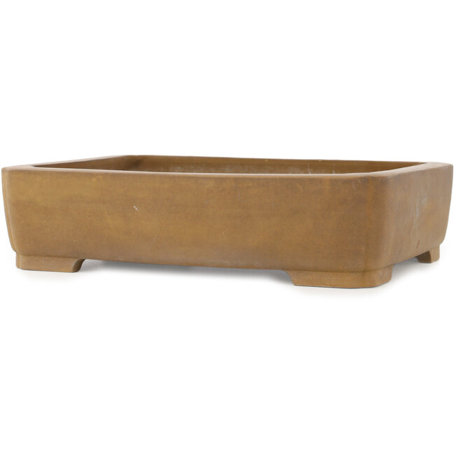 Pot à bonsaï rectangulaire non émaillé de Maruhei - 420 x 320 x 100 mm