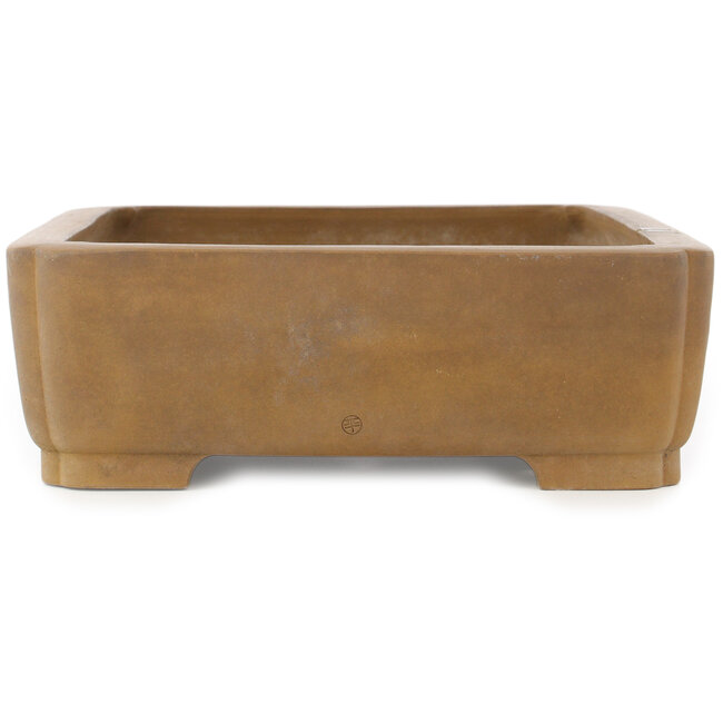 Pot à bonsaï rectangulaire non émaillé de Maruhei - 420 x 320 x 100 mm