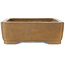 Maceta rectangular sin esmaltar para bonsái de Maruhei - 420 x 320 x 100 mm