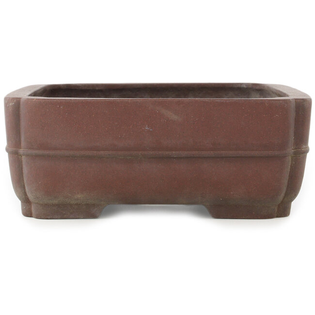 Pot à bonsaï rectangulaire non émaillé de Yamaaki - 390 x 305 x 115 mm