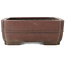 Rectangular unglazed bonsai pot by Yamaaki - 390 x 305 x 115 mm