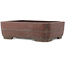 Rectangular unglazed bonsai pot by Yamaaki - 390 x 305 x 115 mm