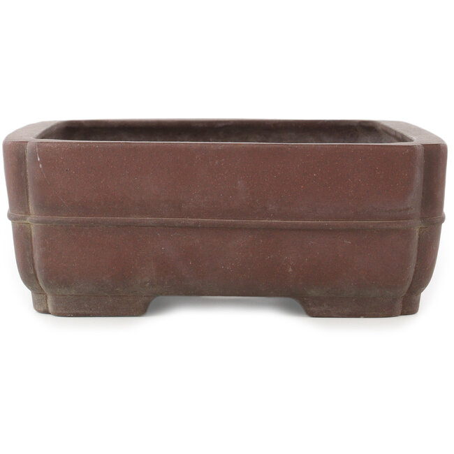 Pot à bonsaï rectangulaire non émaillé de Yamaaki - 390 x 305 x 115 mm