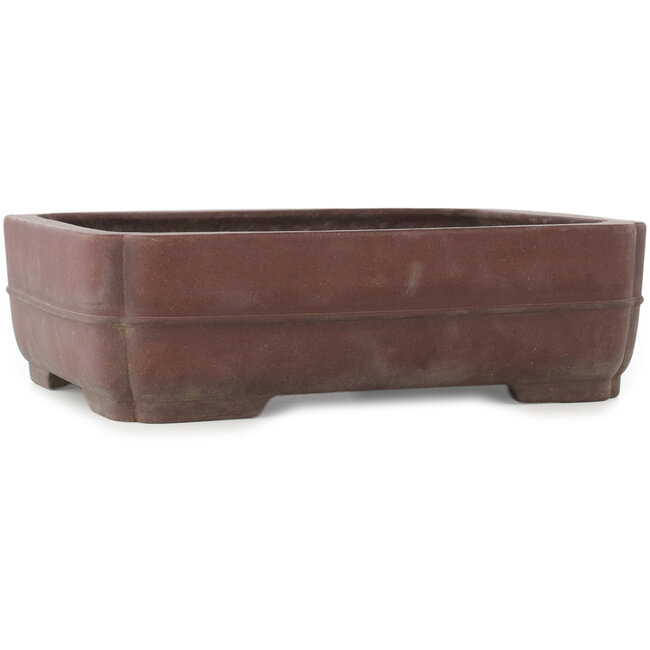 Vaso bonsai rettangolare non smaltato di Yamaaki - 390 x 305 x 115 mm