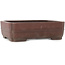 Rectangular unglazed bonsai pot by Yamaaki - 390 x 305 x 115 mm