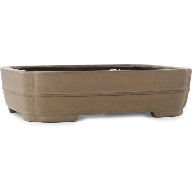 Pot à bonsaï ovale non émaillé par Eiraku - 387 x 300 x 100 mm