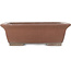 Rectangular unglazed bonsai pot by Shozan - 430 x 345 x 135 mm