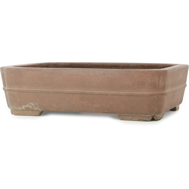 Rectangular unglazed bonsai pot by Seizan - 410 x 305 x 112 mm