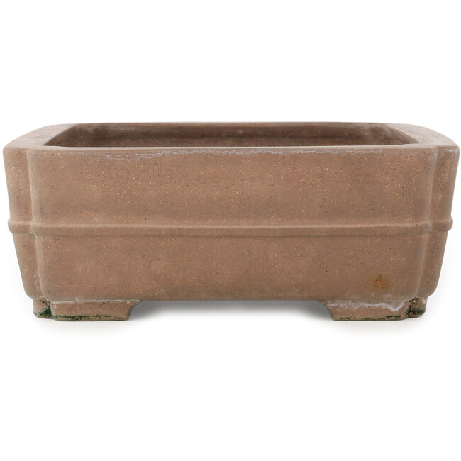 Maceta rectangular sin esmaltar para bonsái de Seizan - 410 x 305 x 112 mm