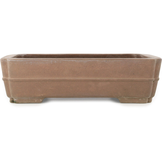 Rectangular unglazed bonsai pot by Seizan - 410 x 305 x 112 mm