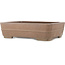 Rectangular unglazed bonsai pot by Seizan - 410 x 305 x 112 mm